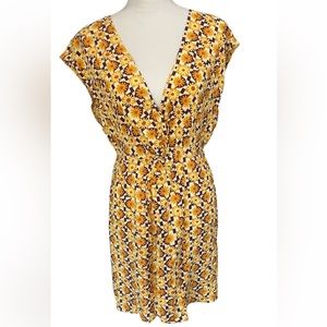 Cupshe Floral Wrap Bust Dress Coverup Size XL New With tags